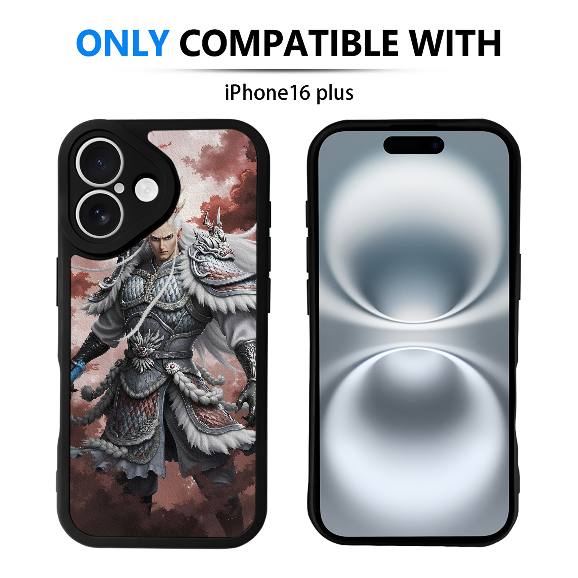 （画像用） Ne Zha 2 ナタ 魔童の大暴れ 【iPhone 16シリーズ対応】シリコンスマホケース（レザー調） 材質：シリコン